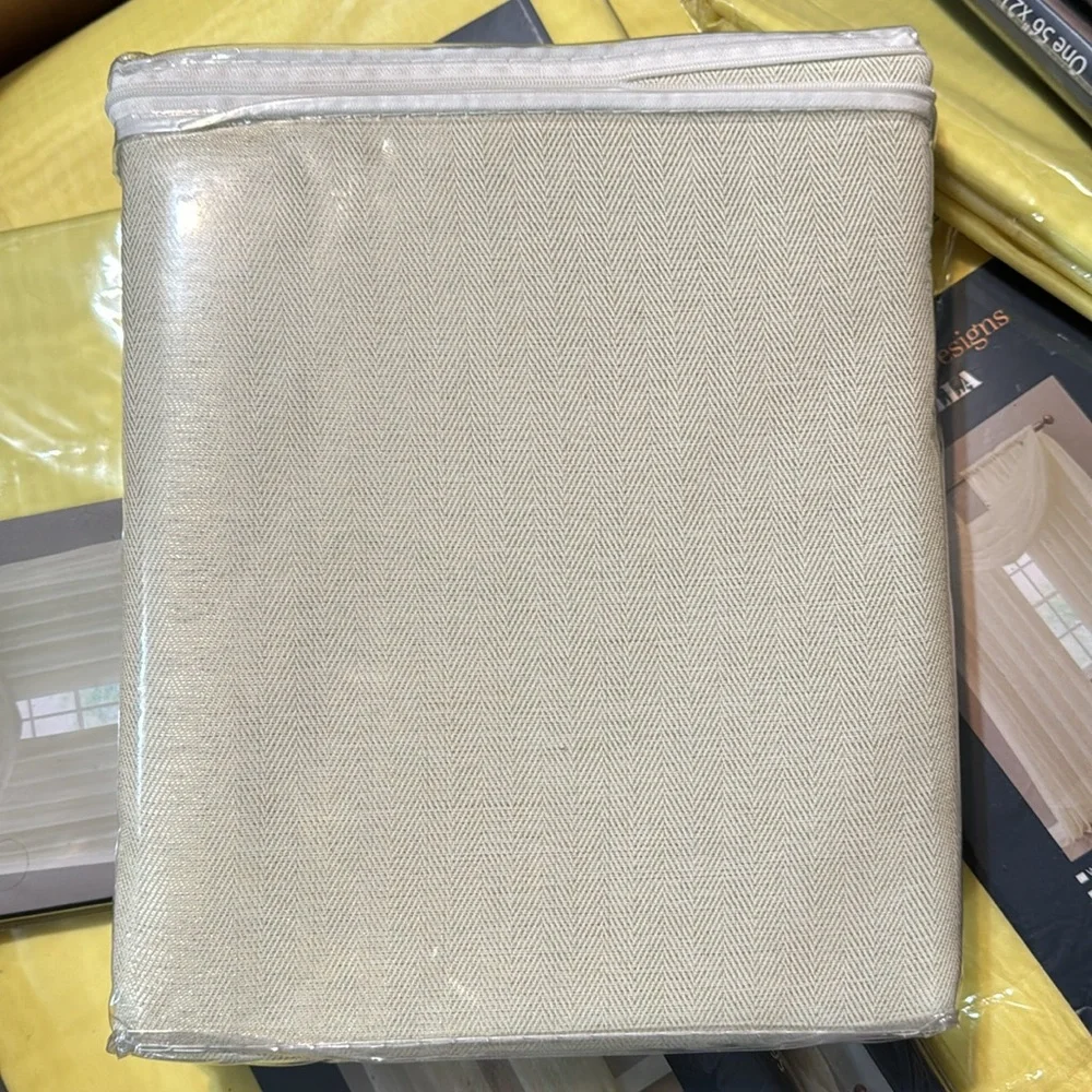Elizabeth Ivory 1 blackout window panel with grommets extra wide